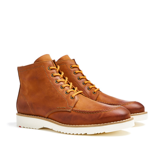 LLOYD Herren Schnürstiefeletten VARON - Genarbtes Leder Mit Lammfellfutter & Gummisohle