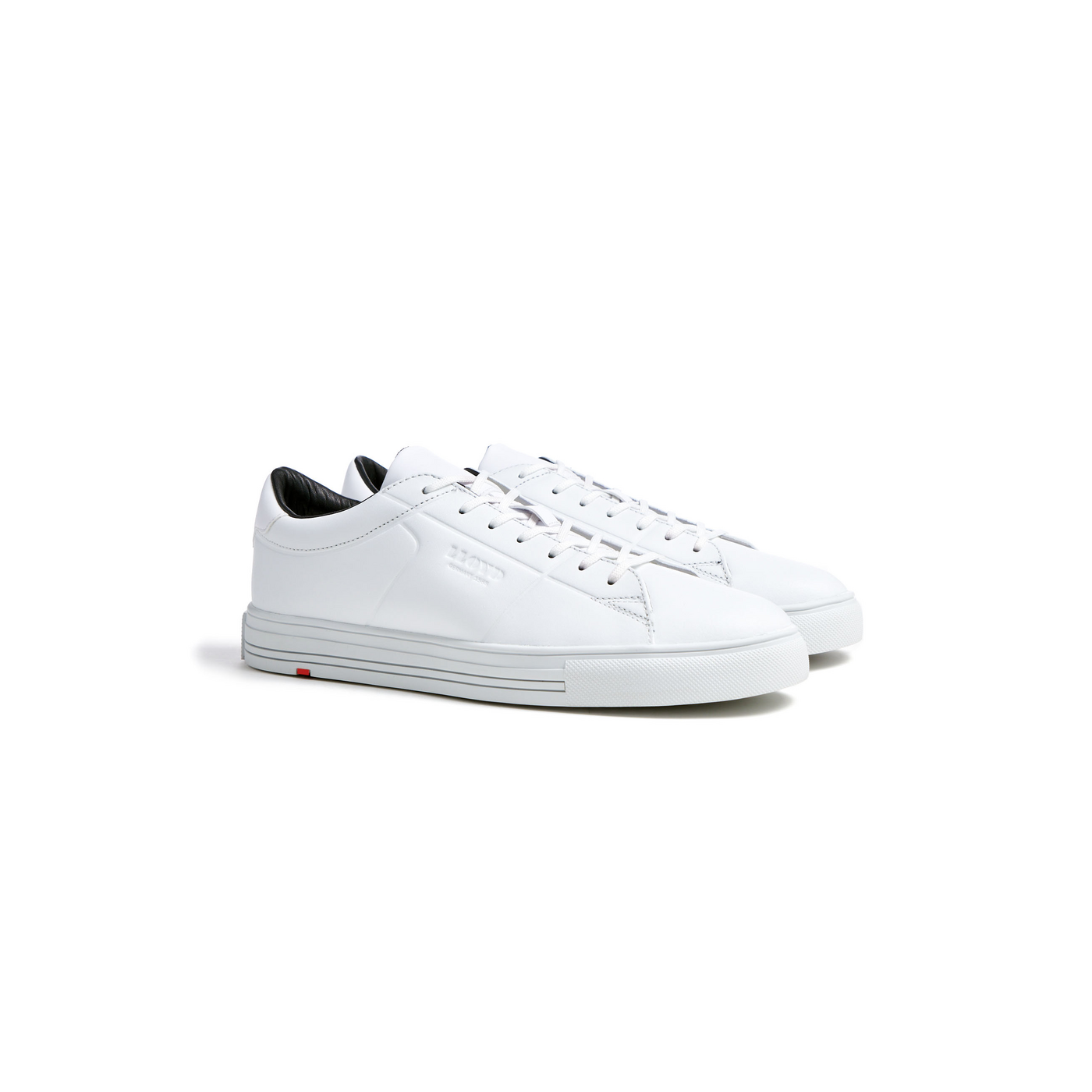 LLOYD Herren 'ENRICO' Sneakers Low-Top Sneaker; Normalweit (Variofootbed - für Einlagen); Weiss in 44