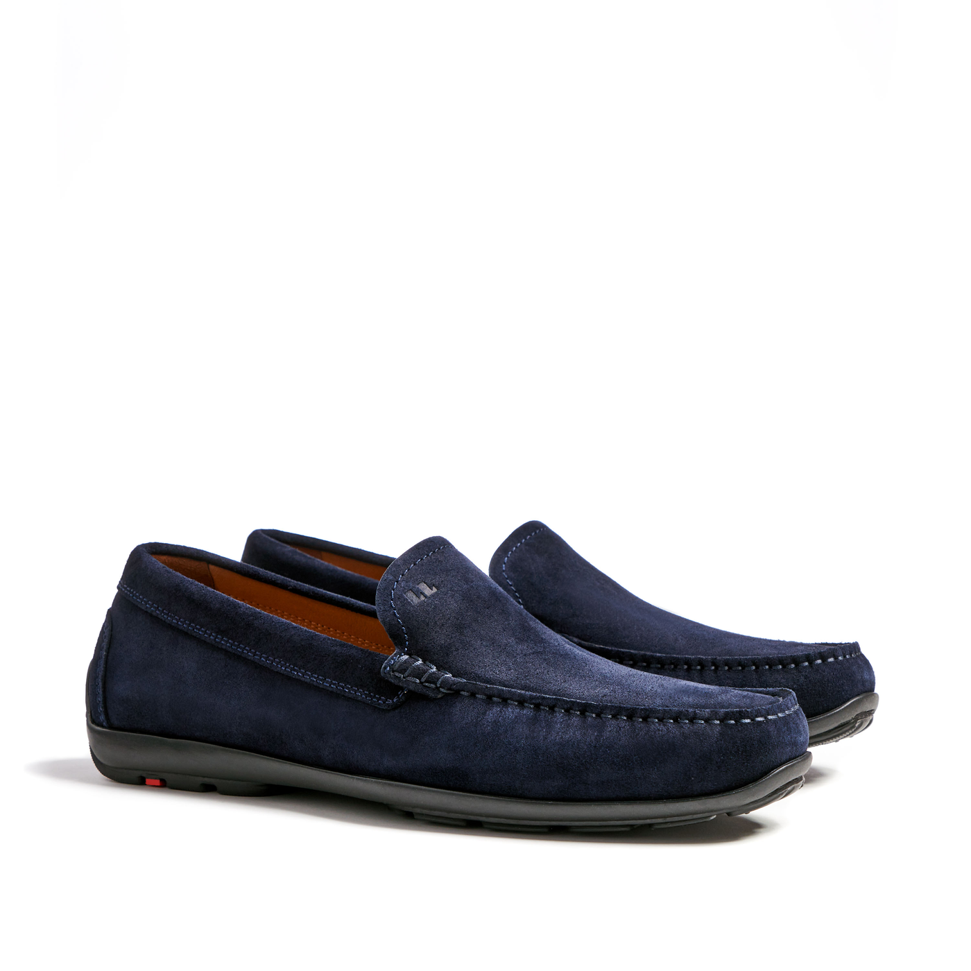 LLOYD Herren 'EMILIO' Slipper; Normalweit (Variofootbed - für Einlagen); Blau in 43