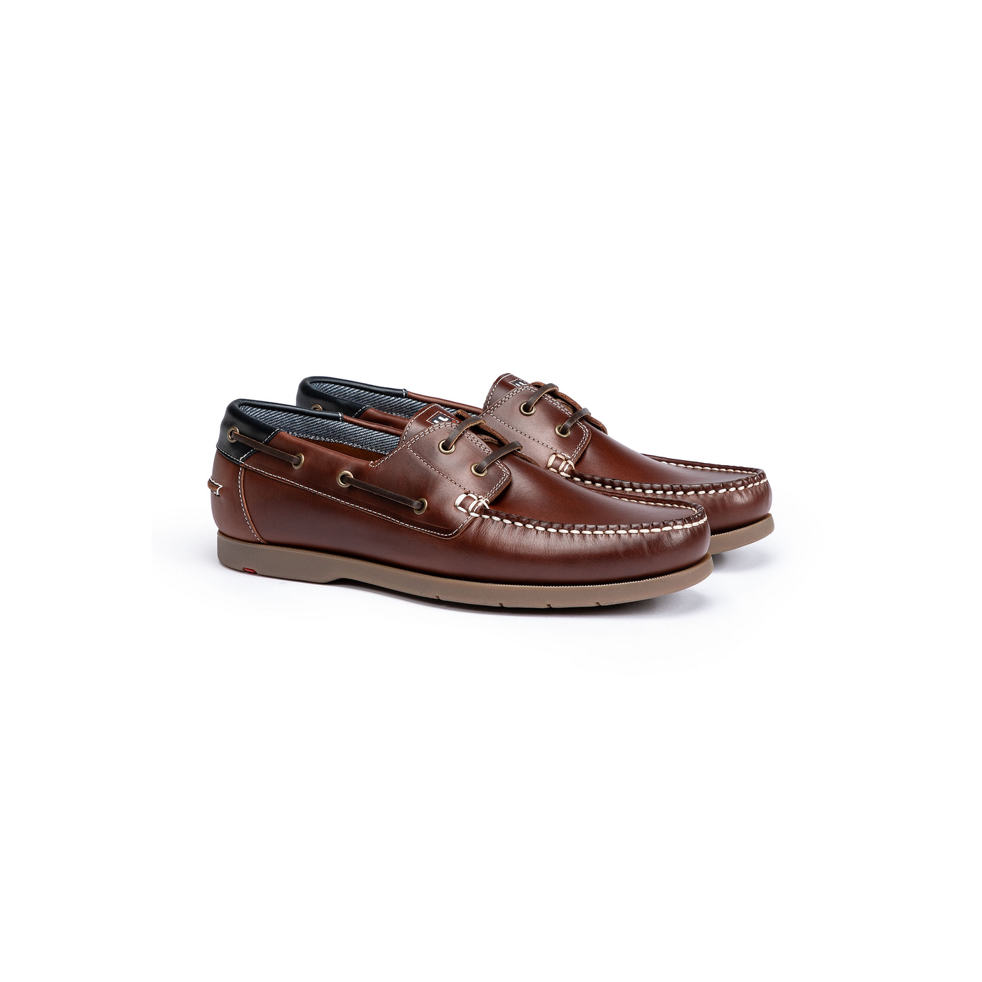 LLOYD 'ELDIR' Herren Halbschuhe Bootschuhe | Slipper; Normalweit (Variofootbed - für Einlagen); Braun in 46.5