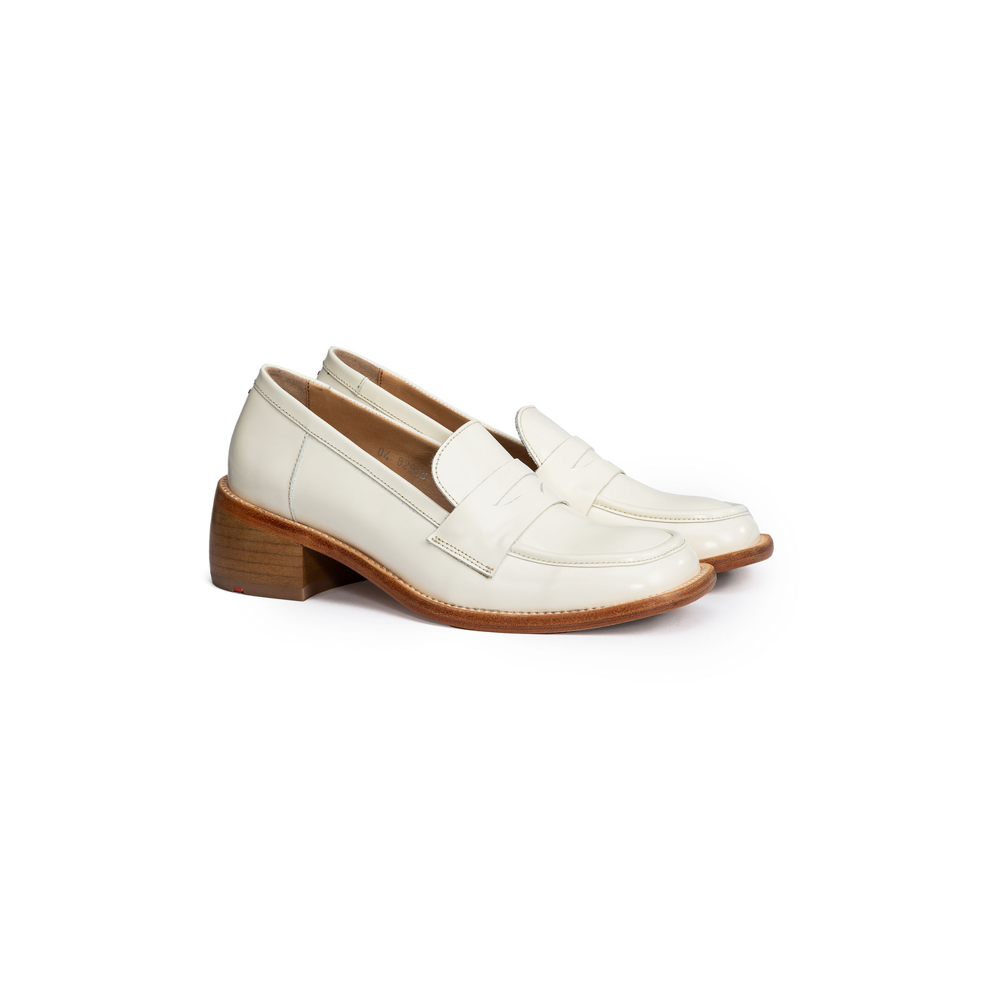 Lloyd Slippers Damen Slipper Weiss, Größe: 36, Glänzendes Leder Weiss