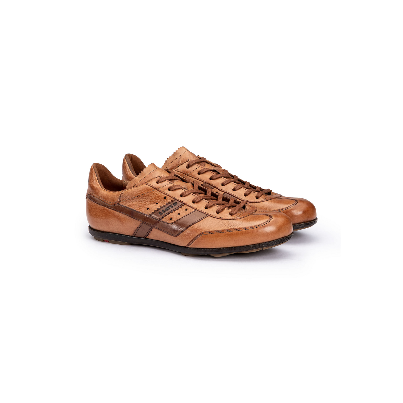 LLOYD 'BARRY' Herren Sneakers Low-Top | Sneaker; Normalweit (Variofootbed - für Einlagen) / Übergröße, FS2025; Braun in 48.5