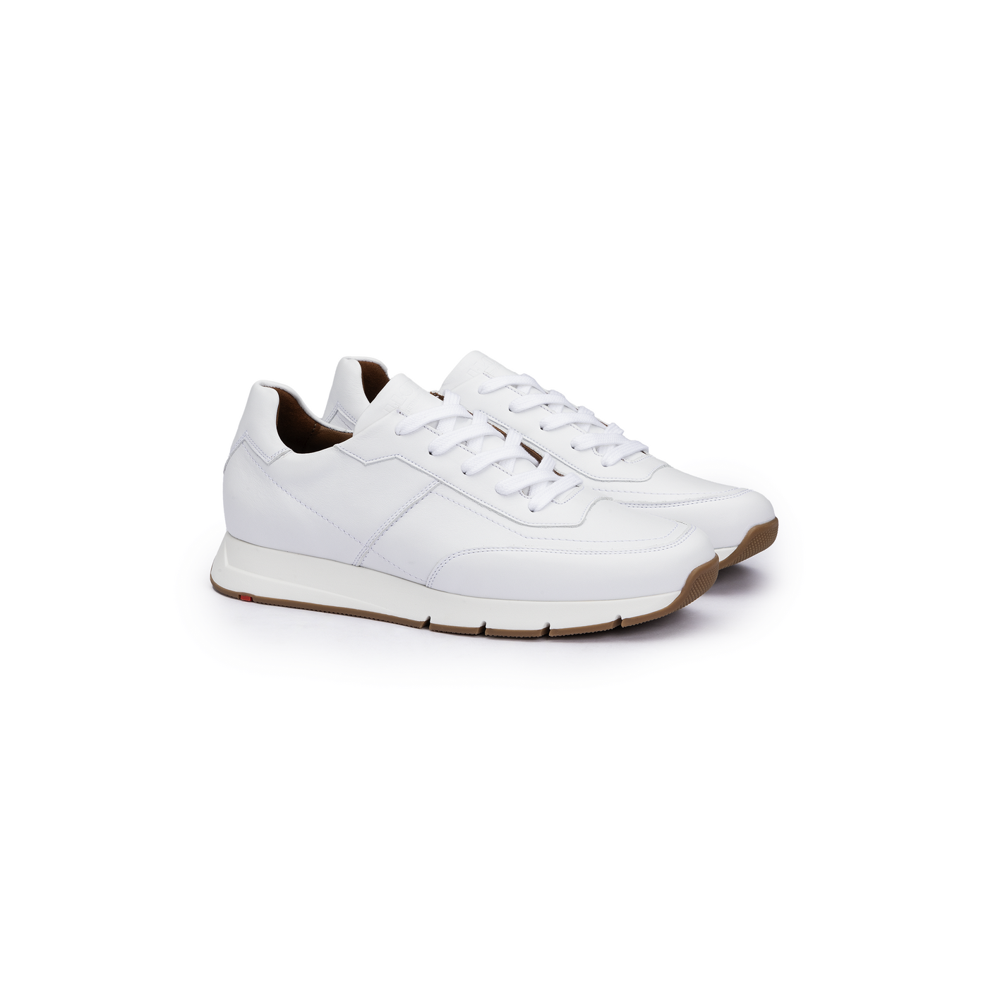 LLOYD Herren AMSTERDAM Sneakers Weiss in 46.5 Normalweit Glattleder Business | Freizeit