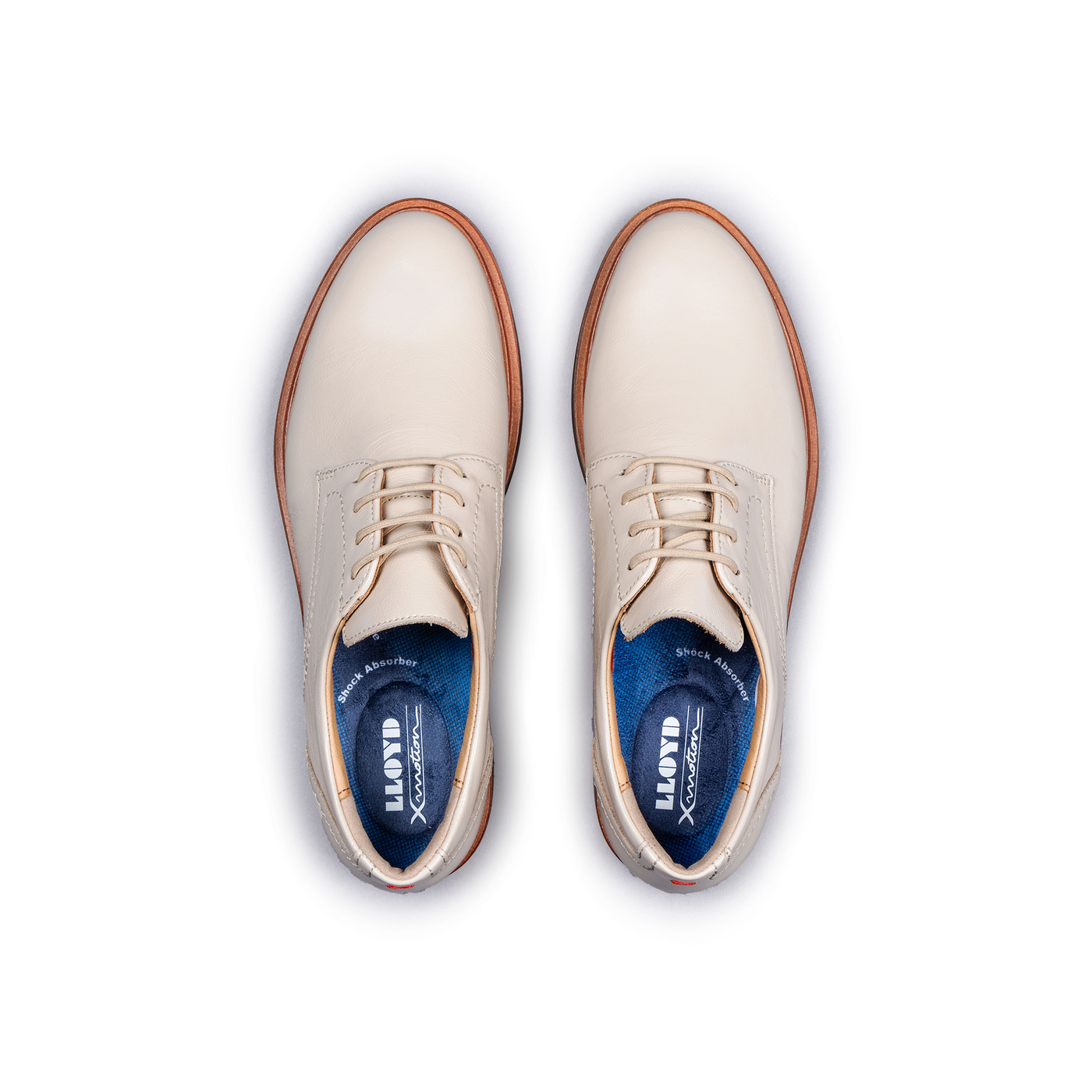 LLOYD 'DEMI-CHAUSSURES' basses Chaussure à lacets; F 1/2 (Variofootbed, X-Motion; Beige in 36.5