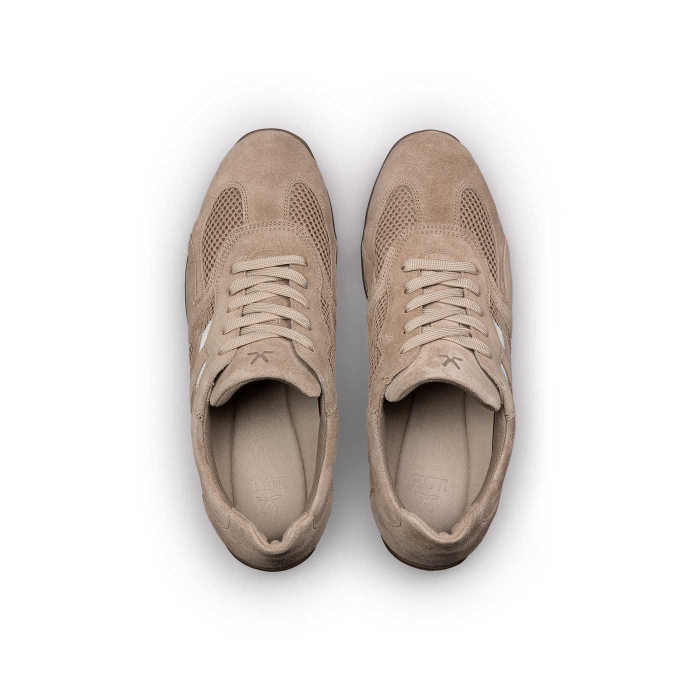 LLOYD 'PHASE' Baskets basses; Largeur normale (Variofootbed, FS2026; Beige in 44