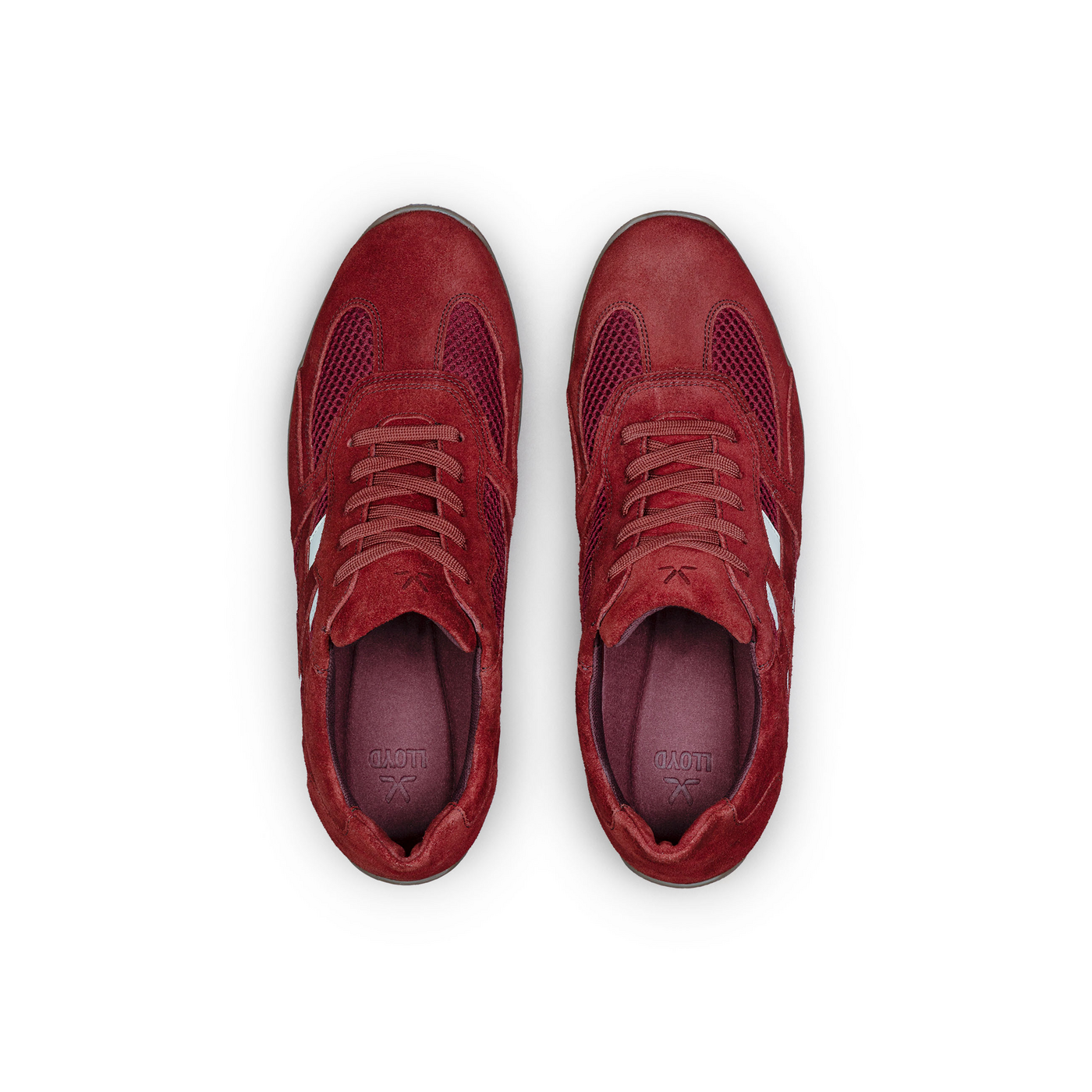 LLOYD 'PHASE' Baskets basses; Largeur normale (Variofootbed, FS2026; Rouge in 42.5