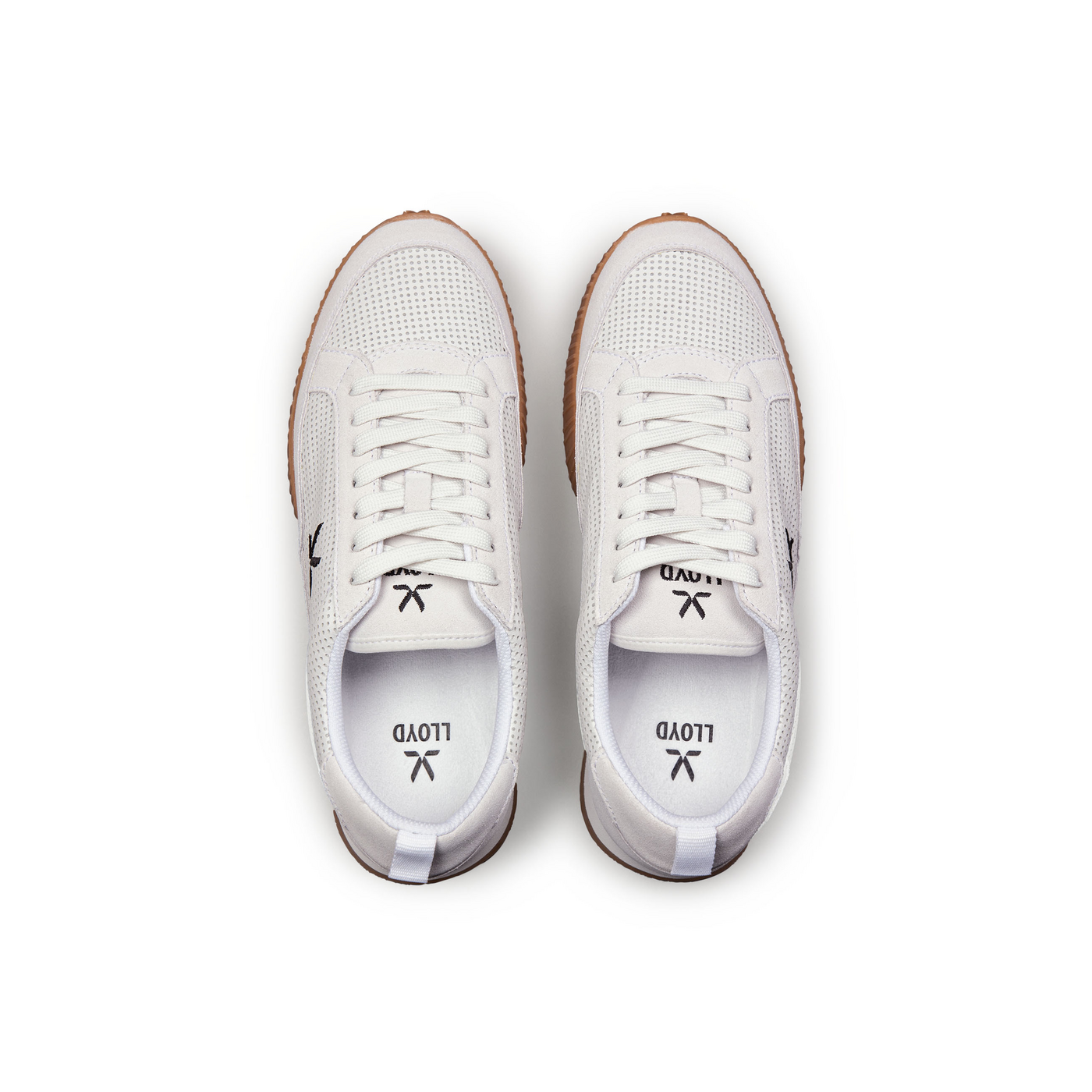 LLOYD 'MOVA FORM' Baskets basses; Largeur normale, FS2026; Blanc in 46