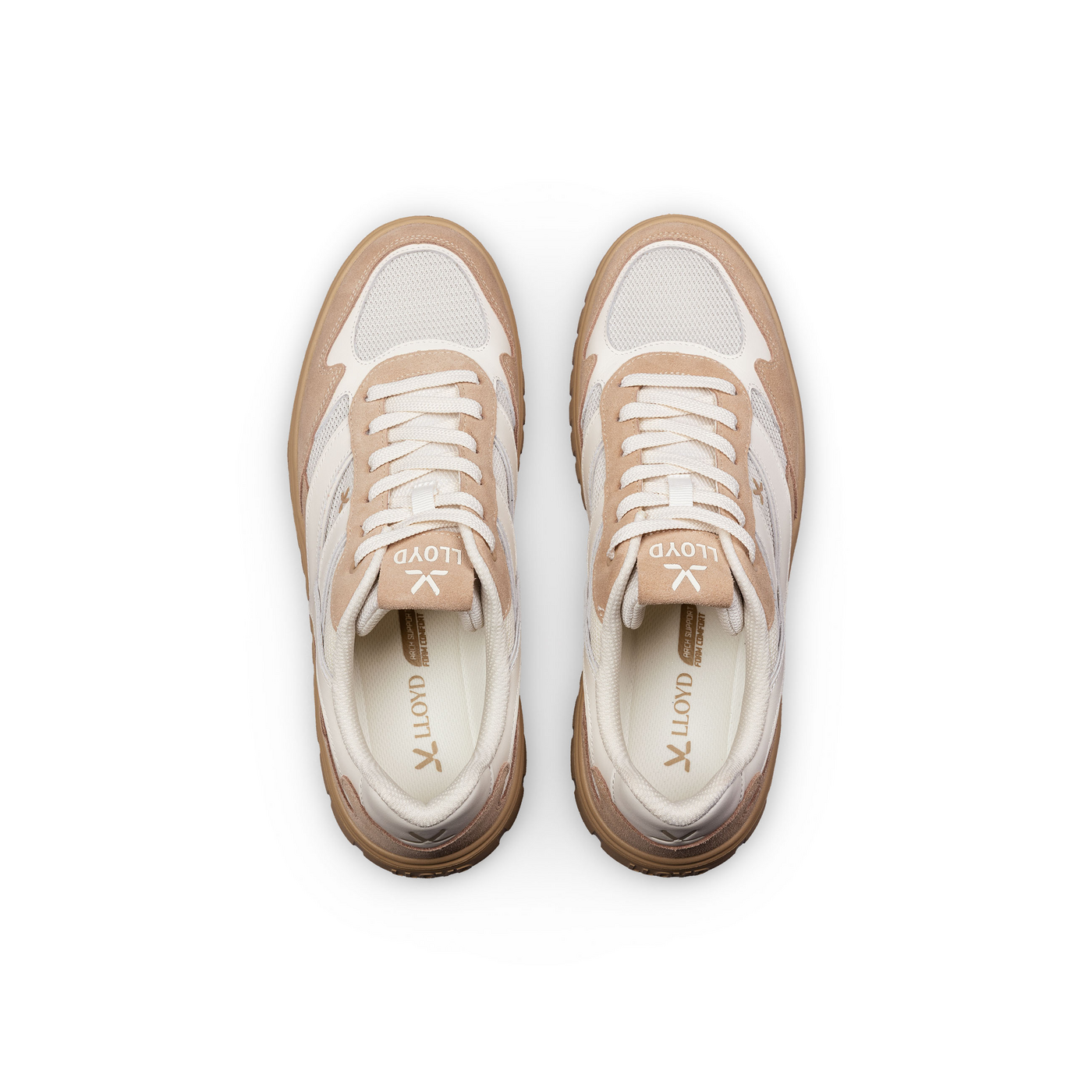 LLOYD 'TORO WAVE' Baskets basses; Largeur normale (Variofootbed, FS2026; Combiné in 45