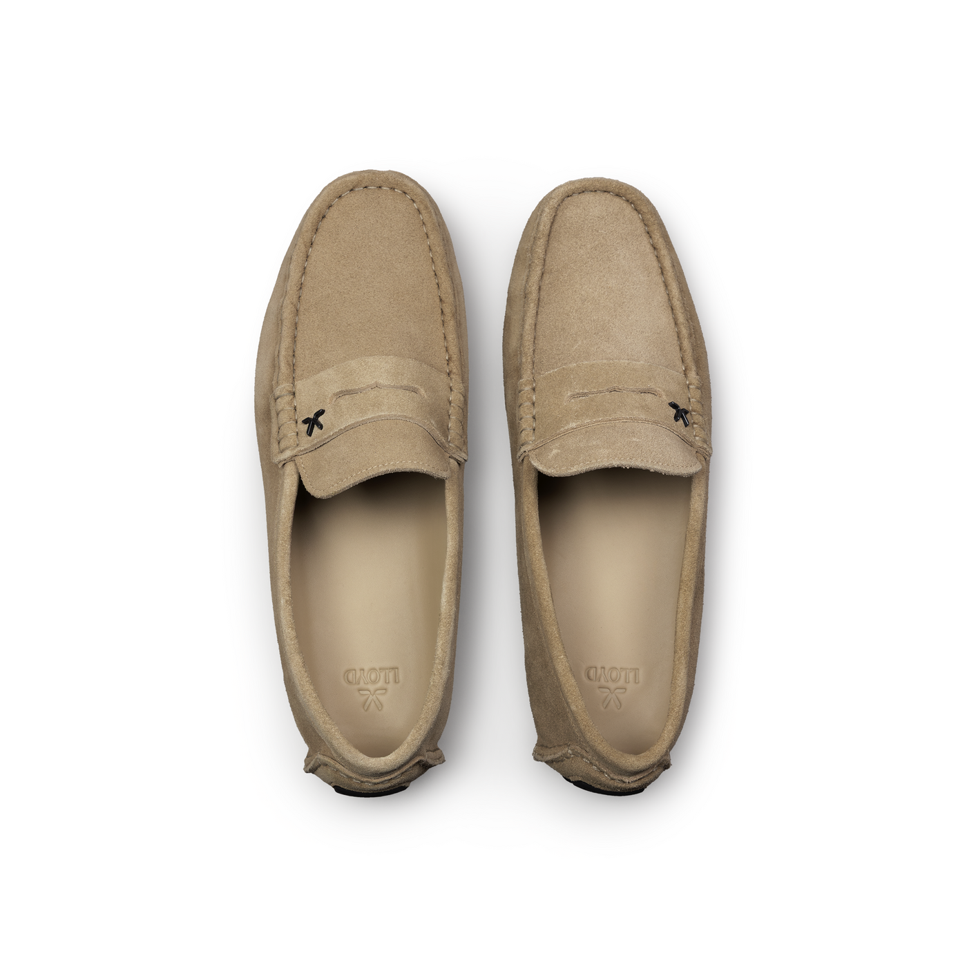 LLOYD 'ROVER' Mocassin Slippers; Largeur normale, FS2026; Beige in 46