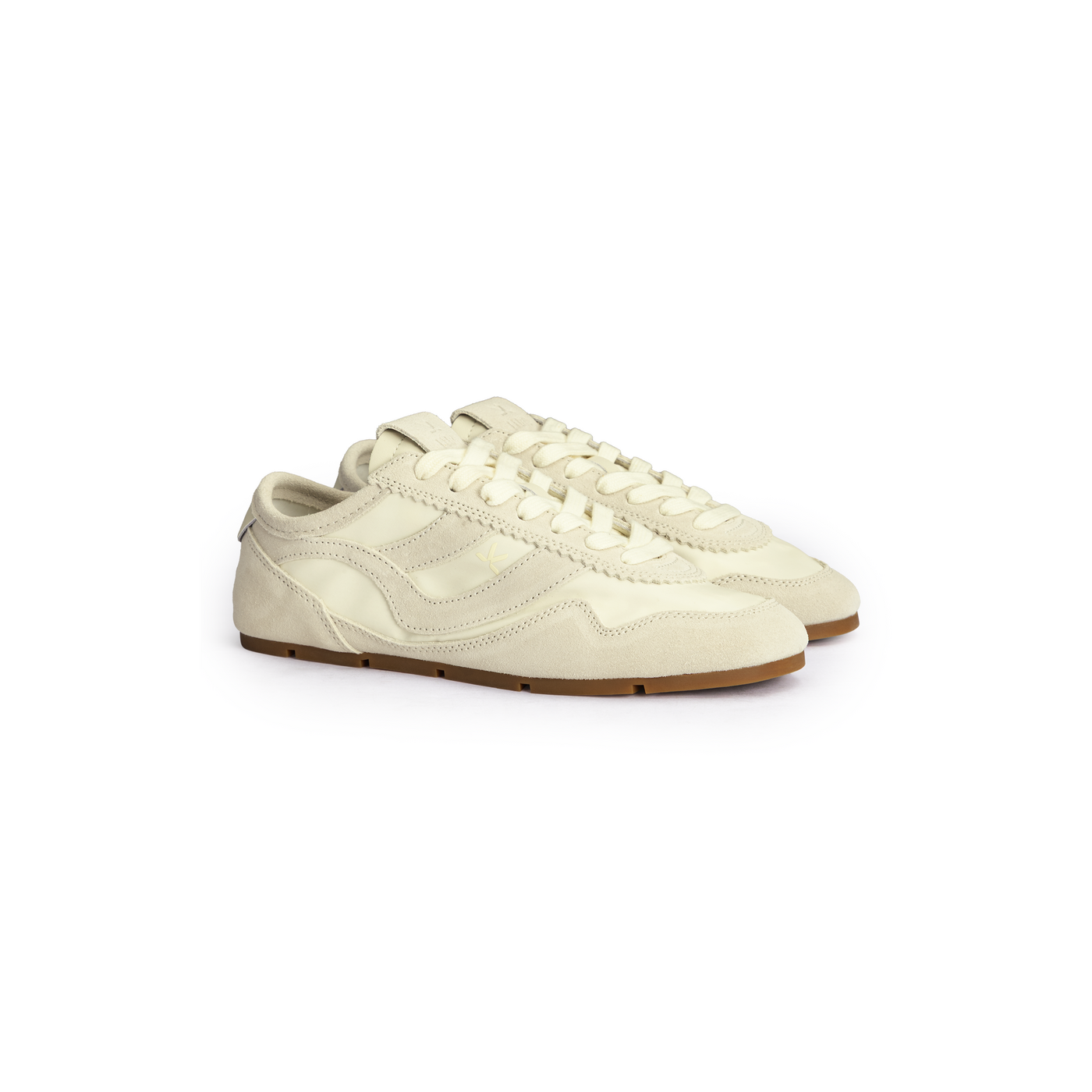 LLOYD Unisex SUNNY Baskets | Baskets basses Beige 42 Nylon | Cuir lisse | Cuir suédé