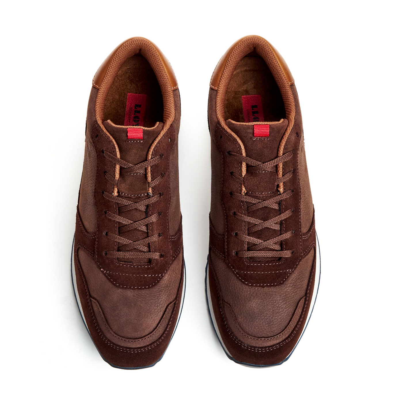 LLOYD 'EDMOND' Baskets; Largeur normale (Variofootbed; Marron in 40.5