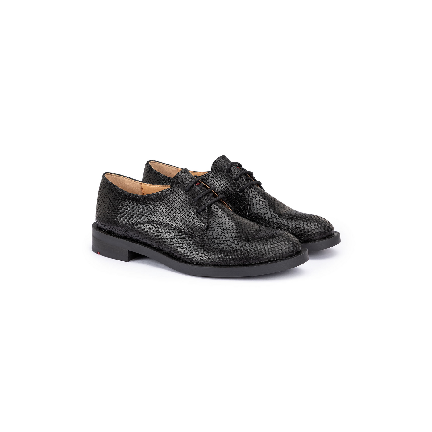 LLOYD Unisex EASE 110 Derby | Chaussure à lacets Noir 35 Cuir gaufré