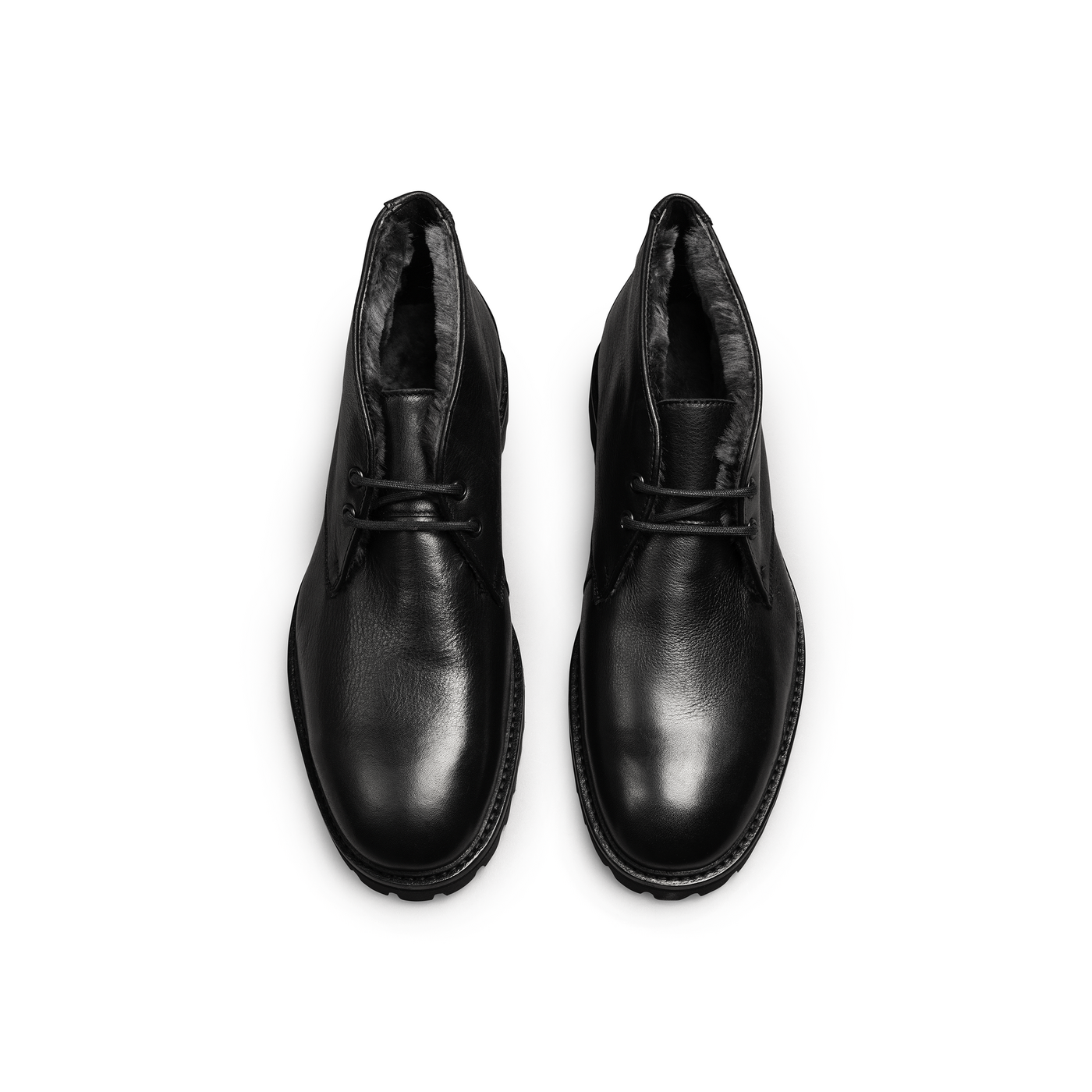 LLOYD 'OXFORD' Bottines Bottes; Largeur normale (Lambskin, Warmlining; Noir in 41