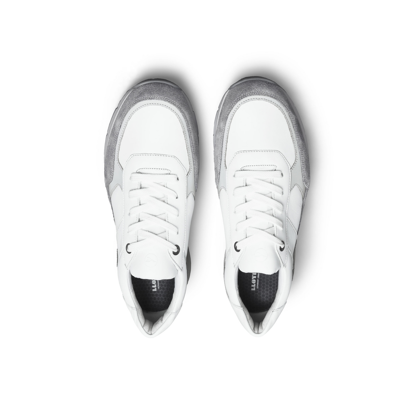 LLOYD 'AALBORG' Baskets basses; Largeur normale (Variofootbed; Blanc in 44