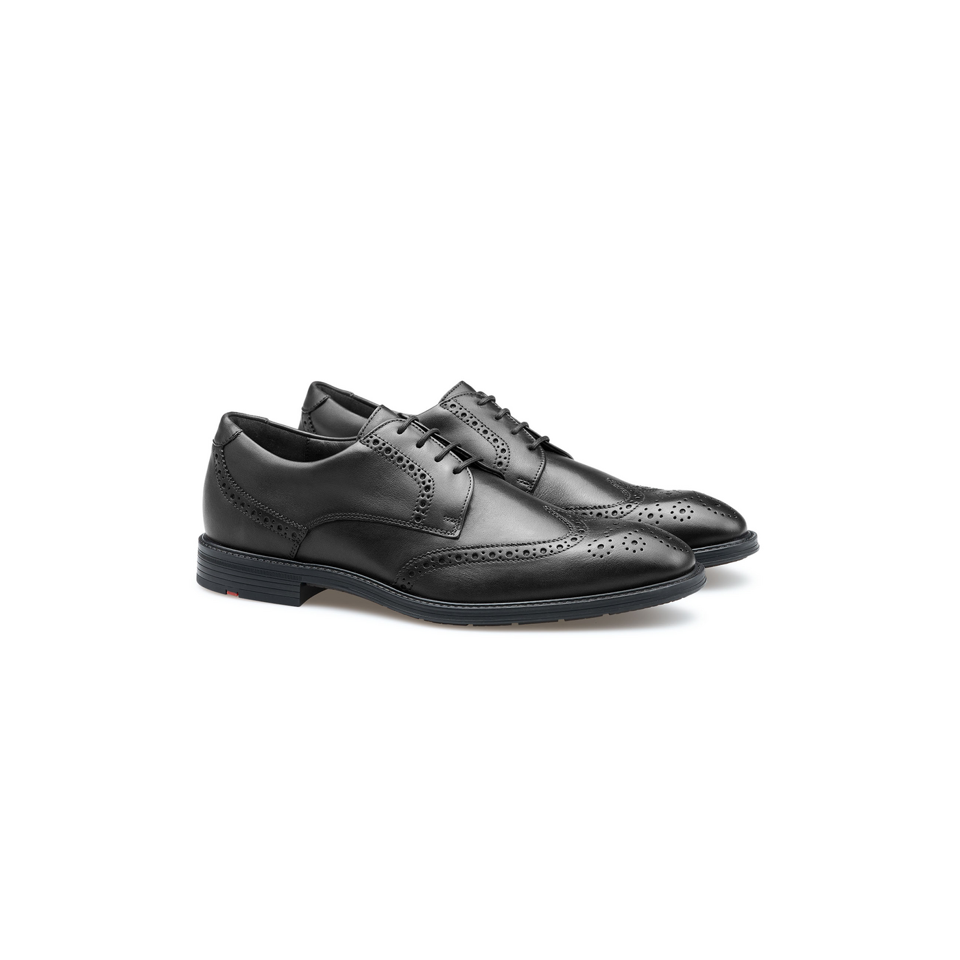 LLOYD Unisex X-MOTION 140 Brogue | Derby | Chaussure à lacets Noir 46.5 Cuir lisse