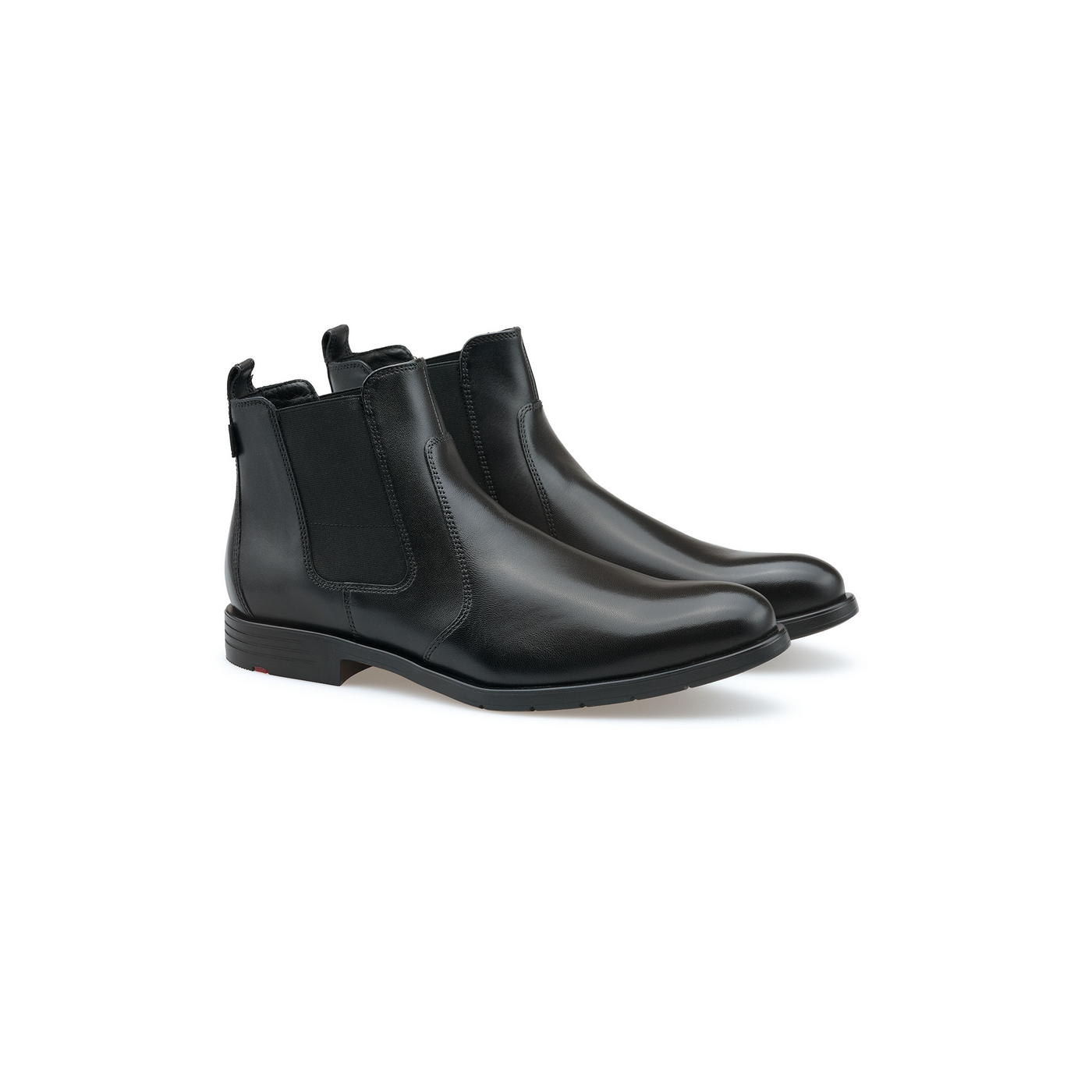 Lloyd Eezy 317g Herren Chelsea Boots, Schlupfstiefelette, Größe: 47, Glattleder Schwarz