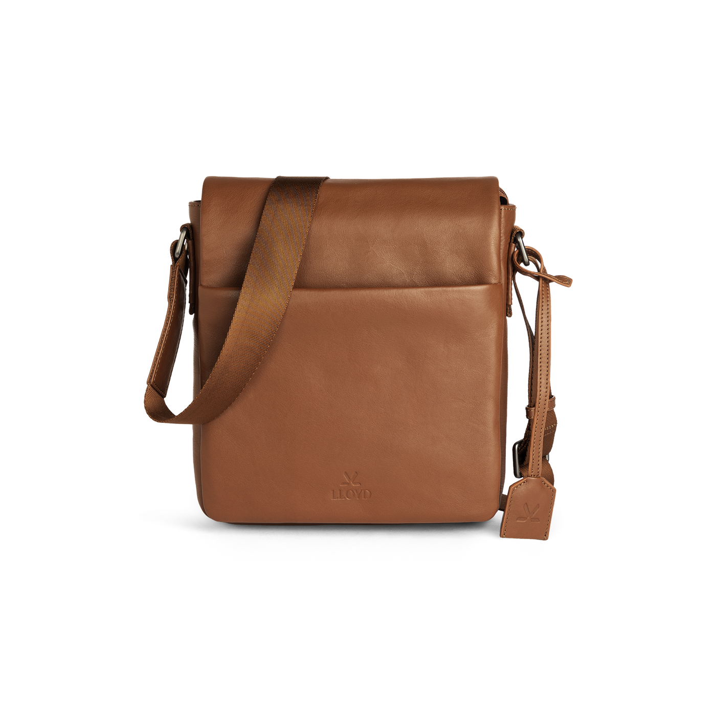 LLOYD Unisex SAC MESSAGER Marron - Cuir lisse