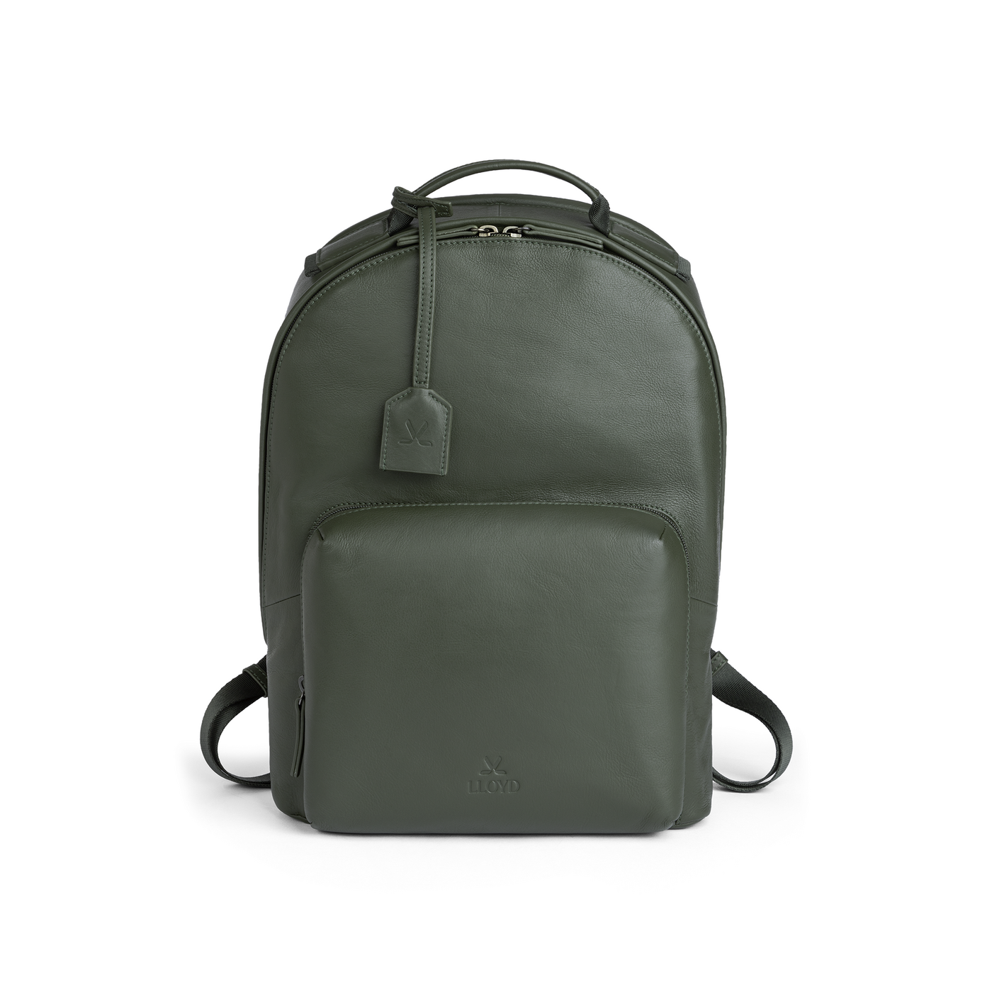LLOYD Unisex SAC À DOS Vert - Cuir lisse
