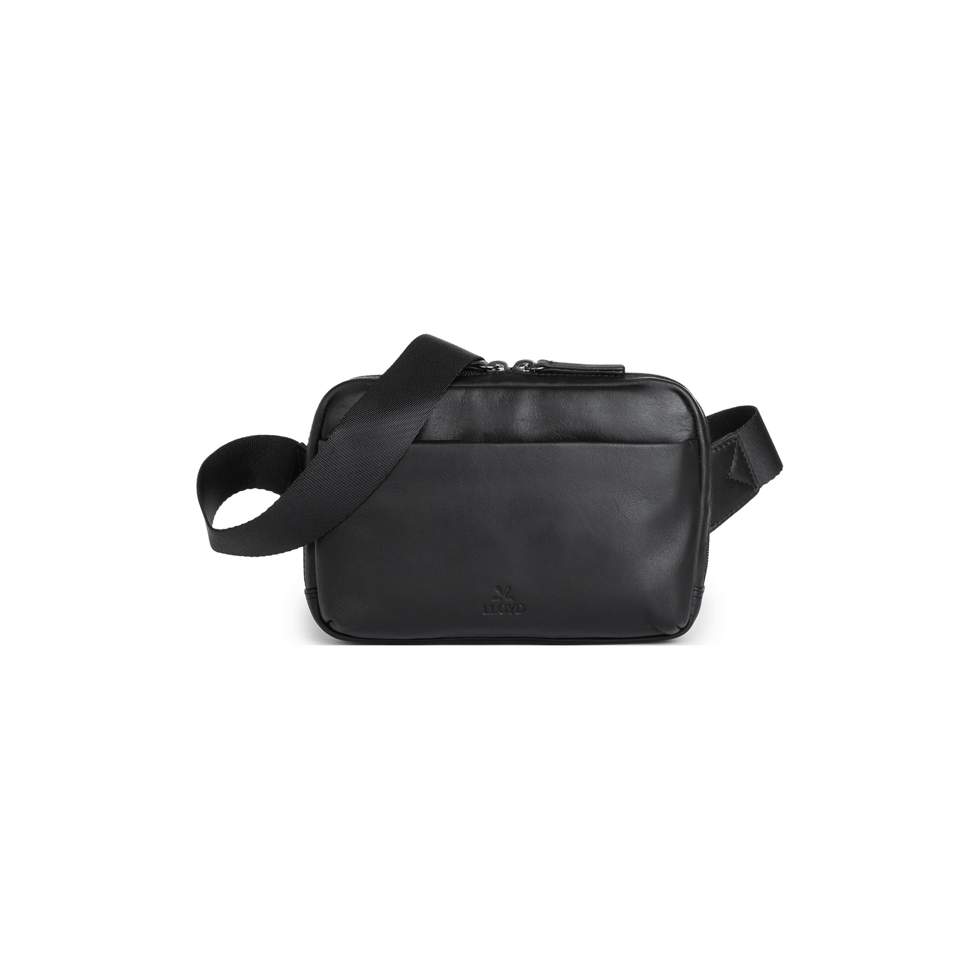 LLOYD Unisex SAC CROISÉ Noir - Cuir lisse