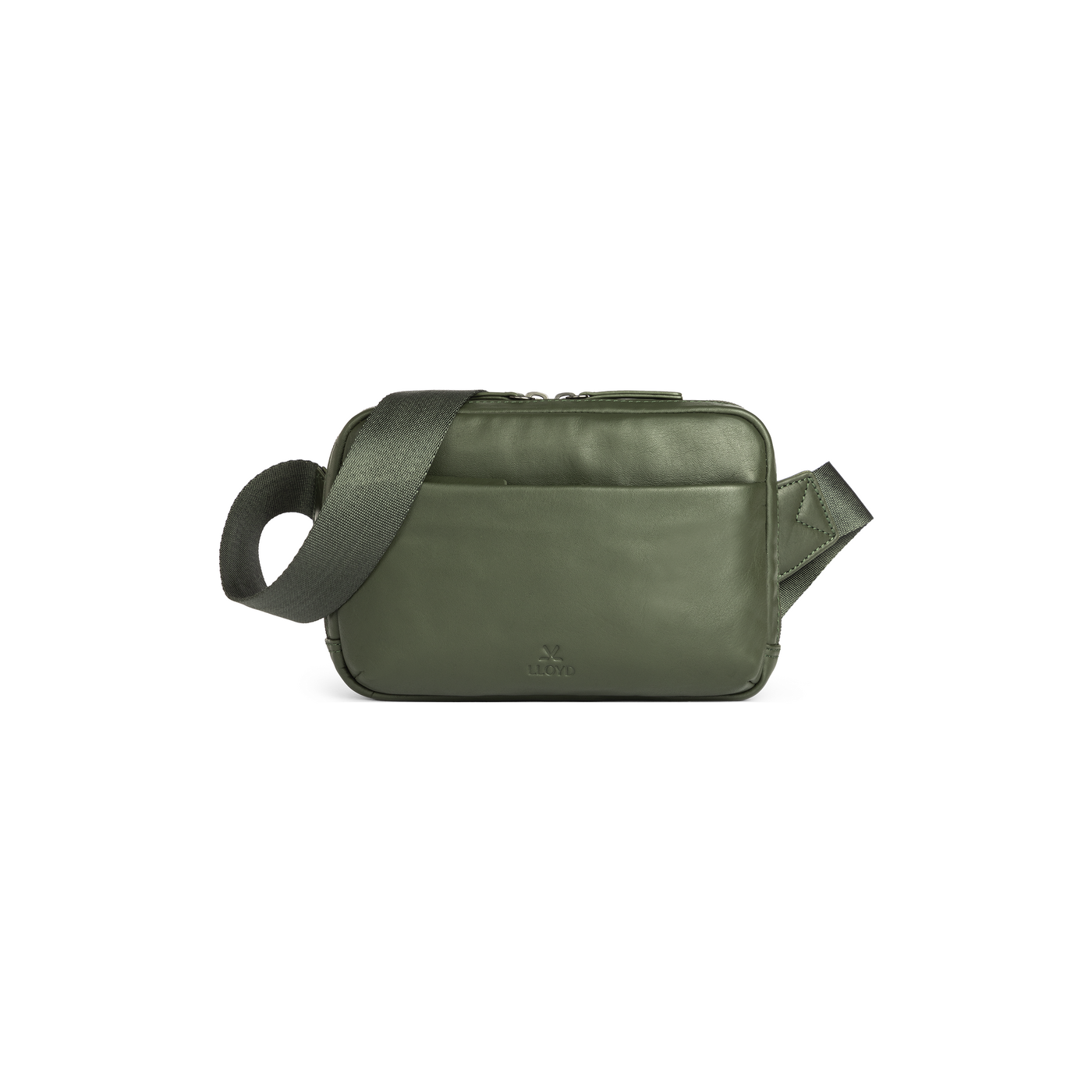 LLOYD Unisex SAC CROISÉ Vert - Cuir lisse