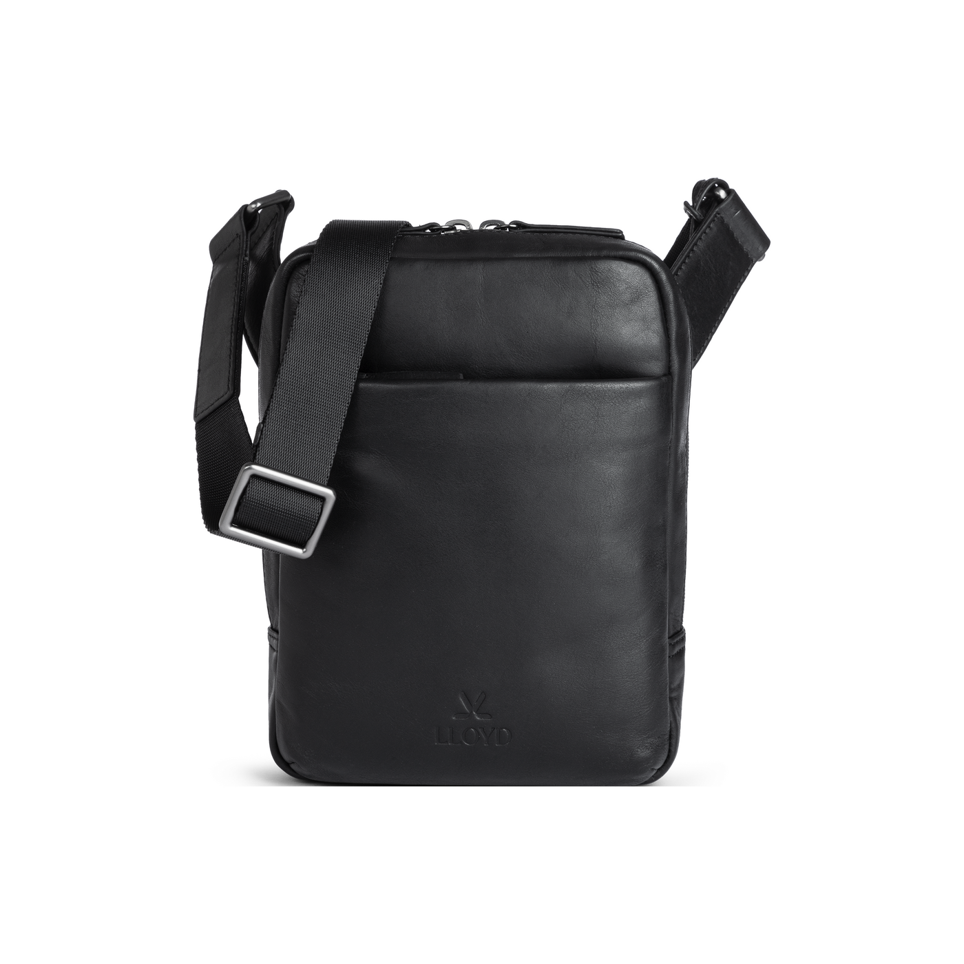 LLOYD Unisex SAC CROISÉ Noir - Cuir lisse