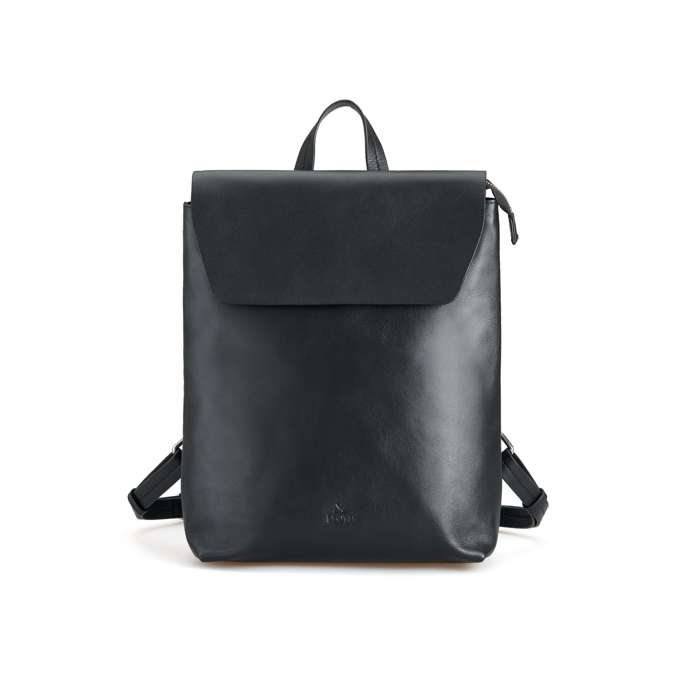 Lloyd Damen Rucksack Schwarz Damen, Glattleder Schwarz