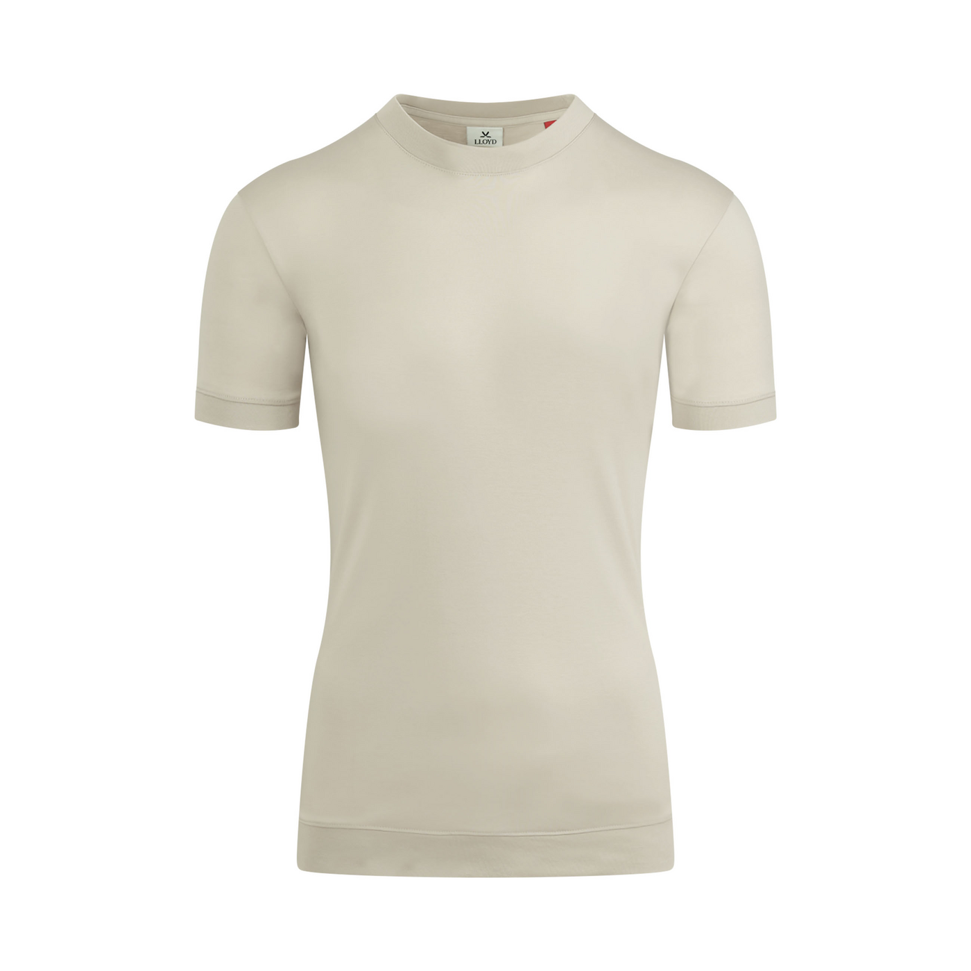 LLOYD 'T-SHIRT À COL ROND' polos (Pima Cotton; aus Textile; Beige
