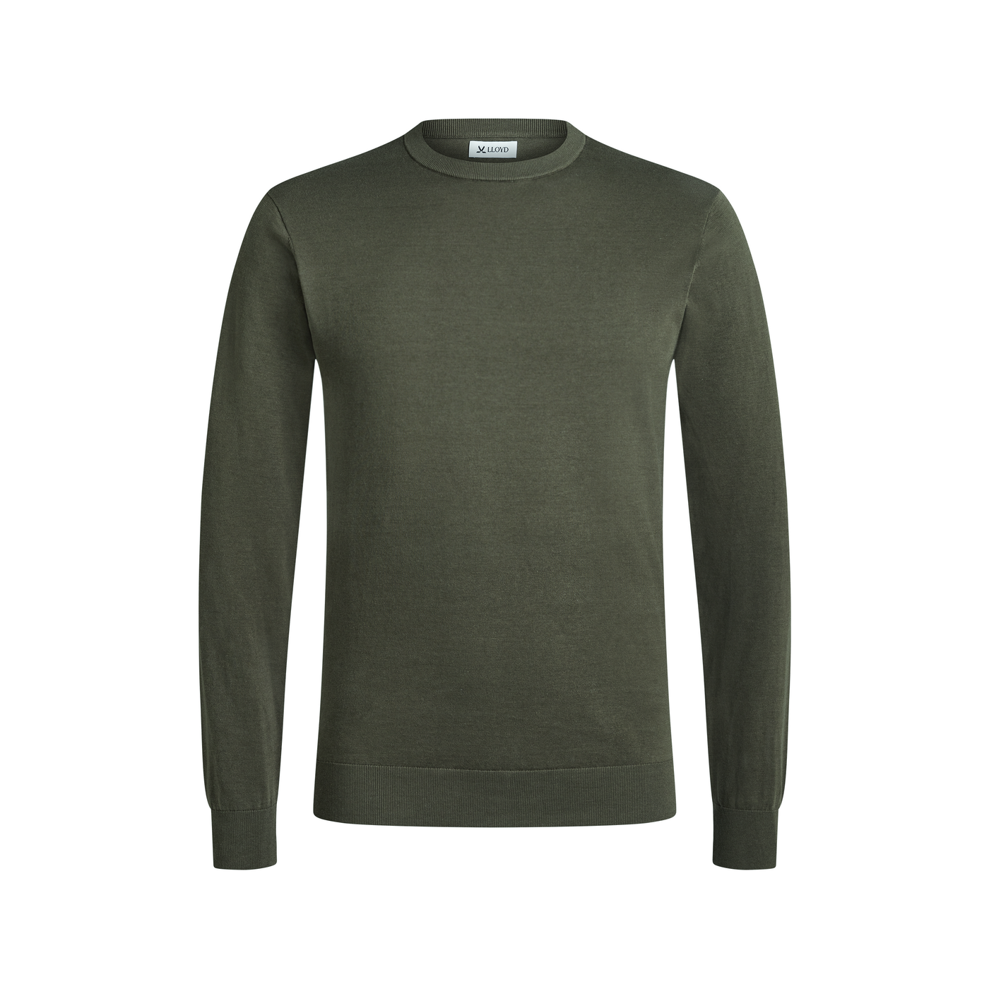 LLOYD Unisex PULL À COL ROND Vert XXL Cuir tressé