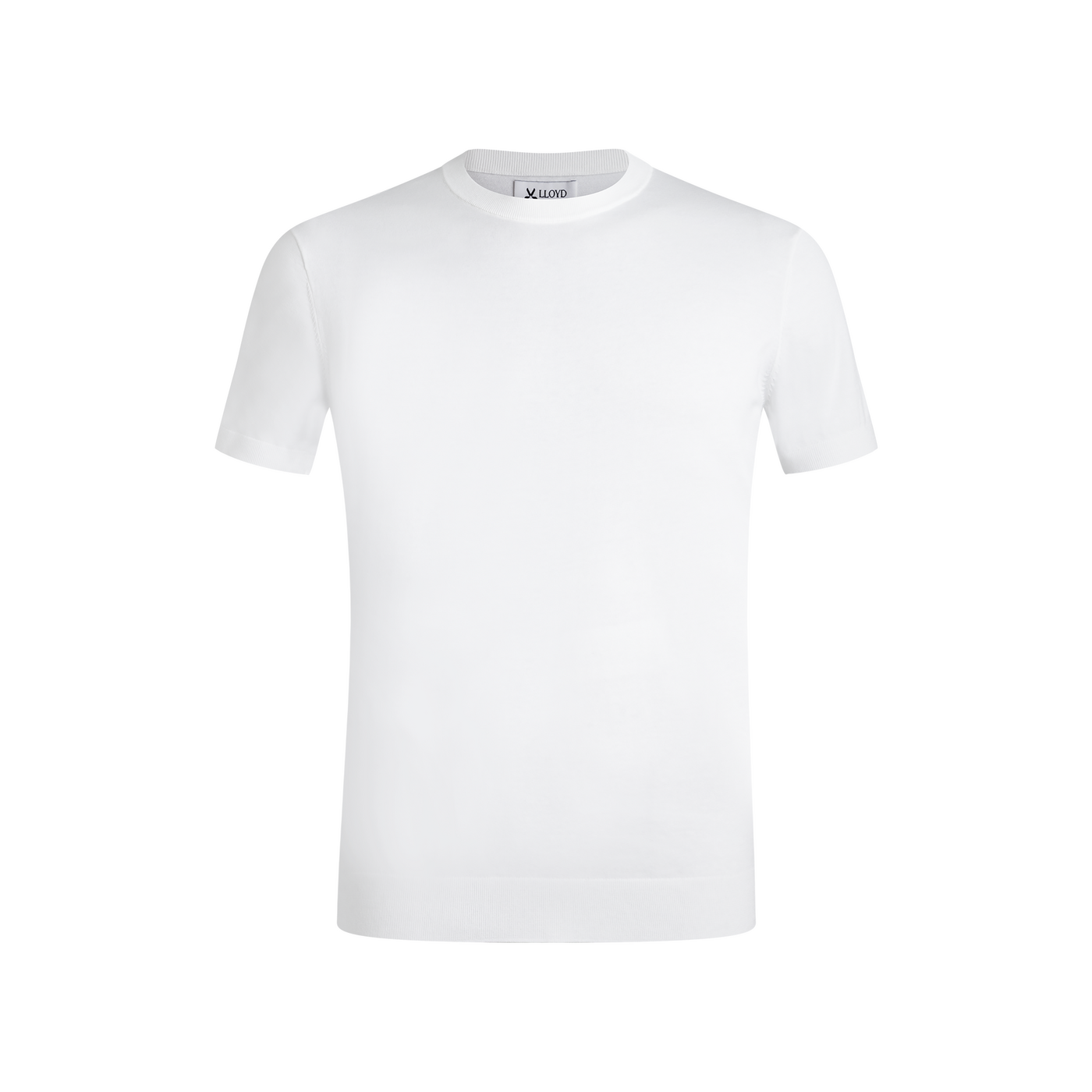 LLOYD Unisex T-SHIRT À COL ROND Blanc XXL