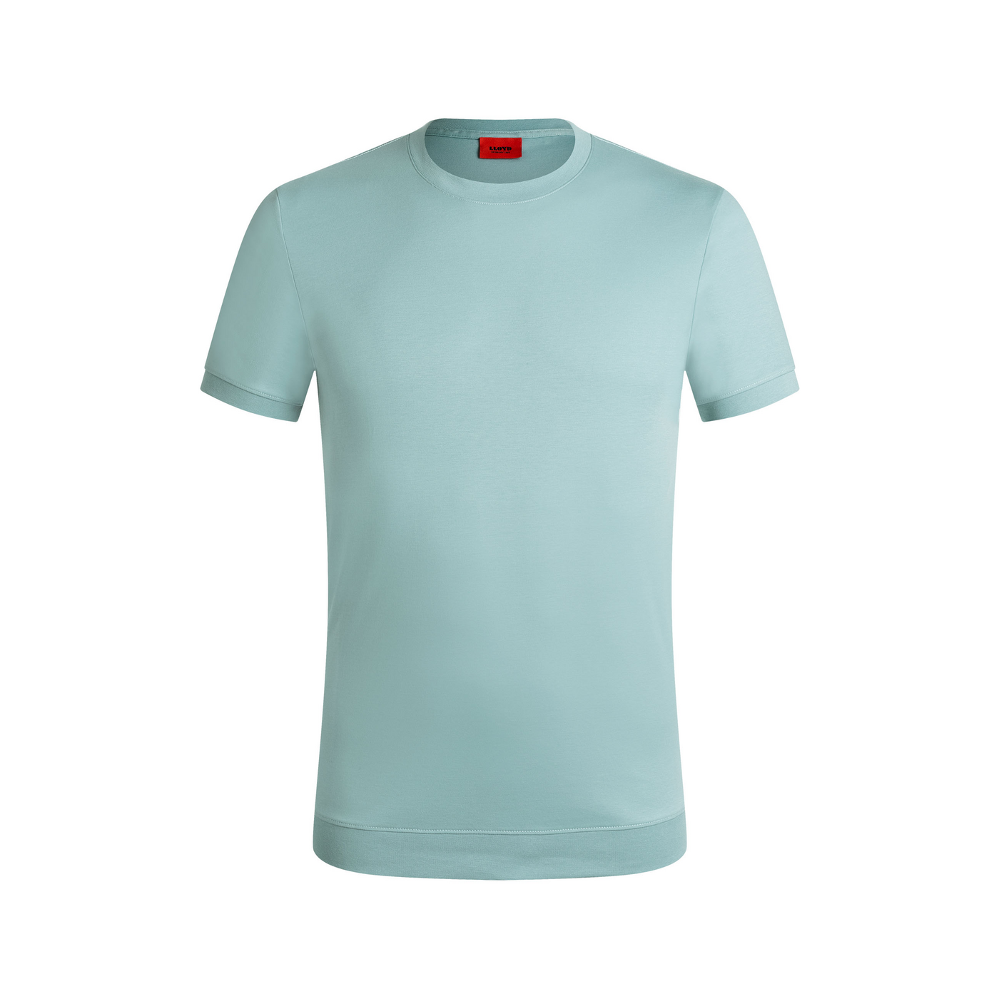 LLOYD T-shirt à col rond polos; aus Textile; Bleu