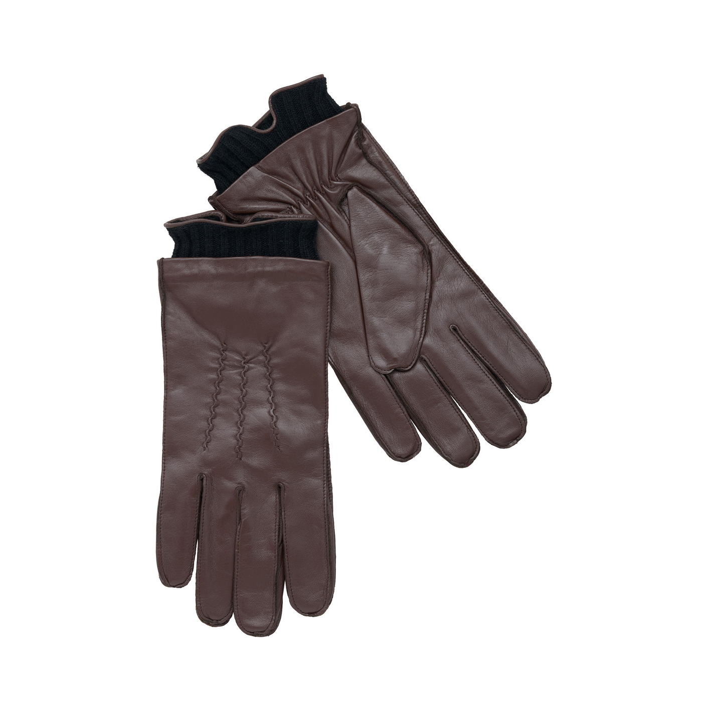 LLOYD Gants; moderate; aus Cuir lisse; Marron