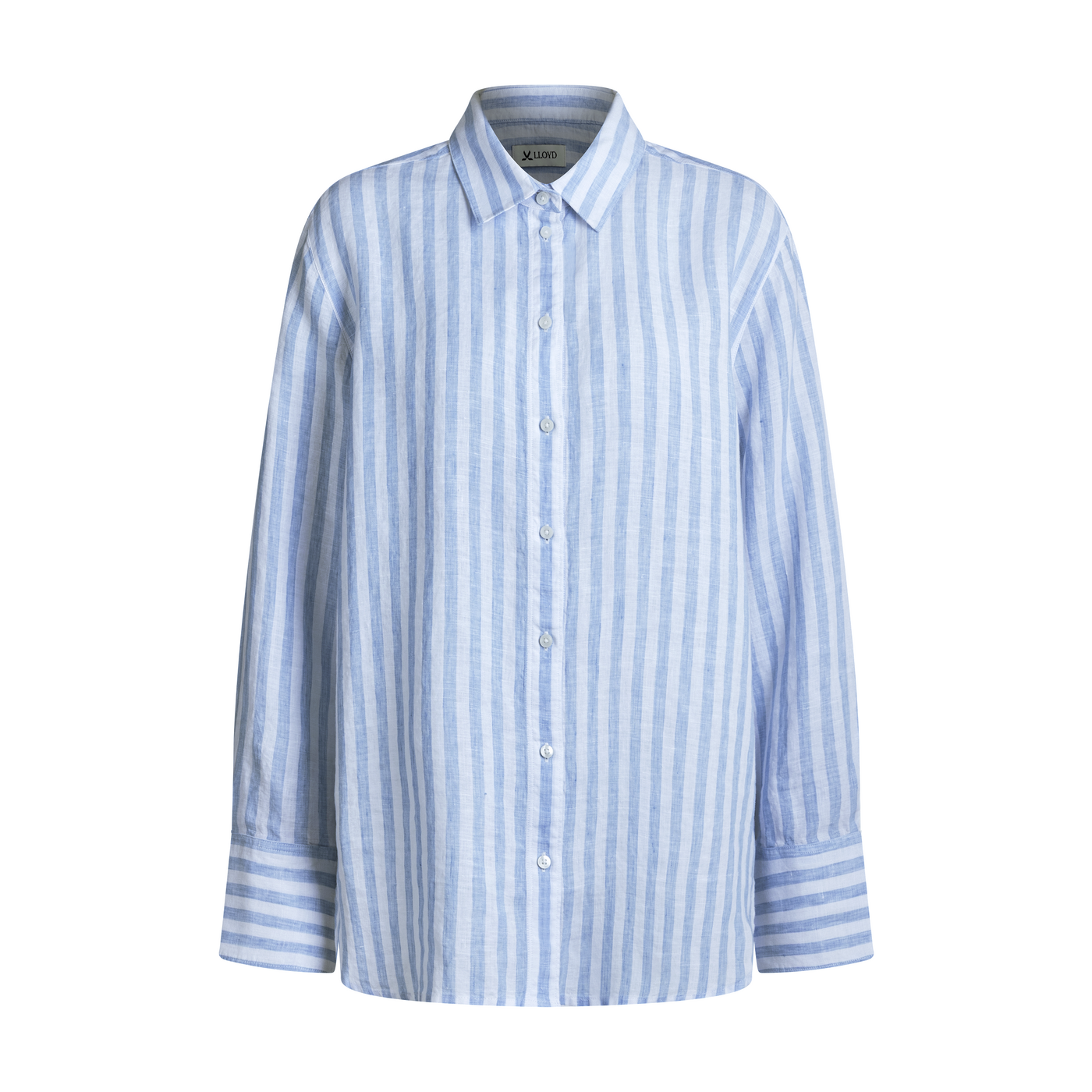 LLOYD Unisex CHEMISIER EN LIN Bleu 36