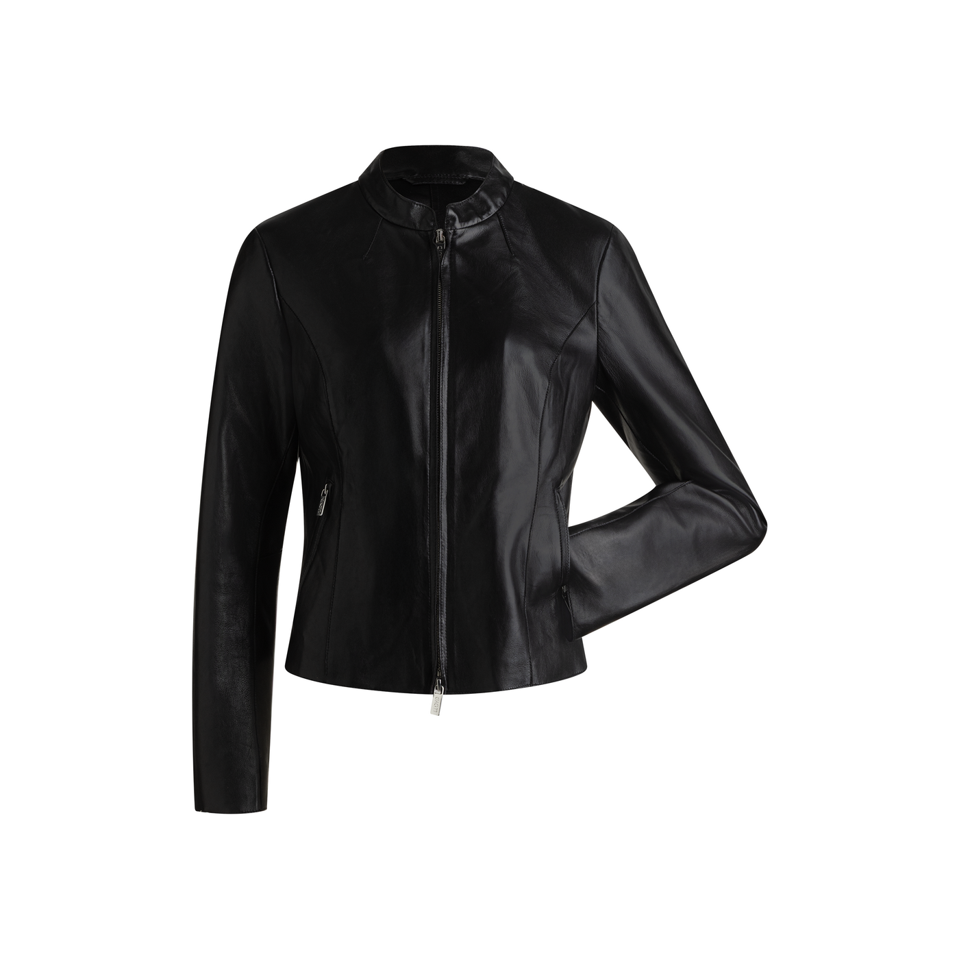 LLOYD Unisex VESTE EN CUIR Noir 42 Cuir lisse