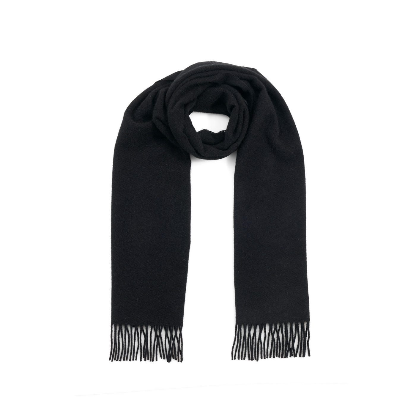 LLOYD Unisex ÉCHARPE EN CACHEMIRE Noir - Uni